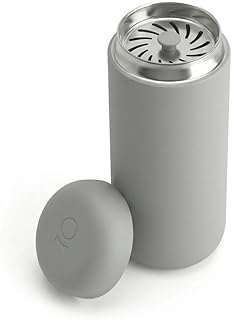 Fellow Carter Move Ceramic Lined Travel Coffee Mug 16 oz - Leak-Proof Lid | No Metallic Taste, Dishwasher Safe, Hot 12Hr Cold 24Hr, Stainless Steel Tumbler, BPA-Free, Fits Cup Holders, Matte Grey