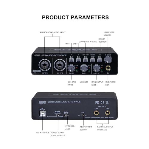 BOMGE U202 USBオーディオインターフェイス の商品画像 6