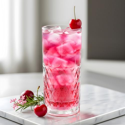 Image of CELLO Unity Hi-Ball Glass Set of 6 Pcs 275ml, Transparent | Freezer & Fridge Safe, Leadfree Dishwasher Safe Toughened Crystal Clear Glasses Set For Drinking Water Juice Milk Cocktail Mocktail Coldrink