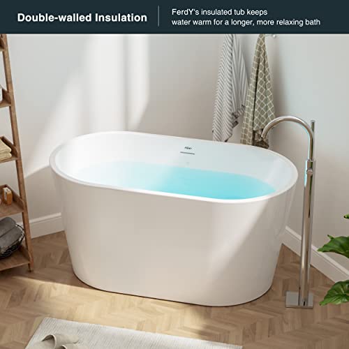 FerdY Shangri-La Freestanding Acrylic Oval Bathtub #TOP29