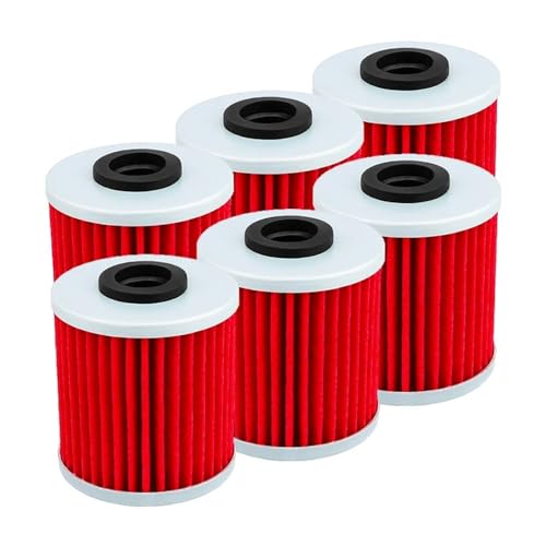 Filtre à huile RMX450Z éviter l'usure moteur lot de 6 cartouches rouges