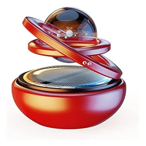 Kwak's Car Air Freshener Solar Energy Air Purifier for Car Interior Autorotation Decoration Accessories(red) Cover