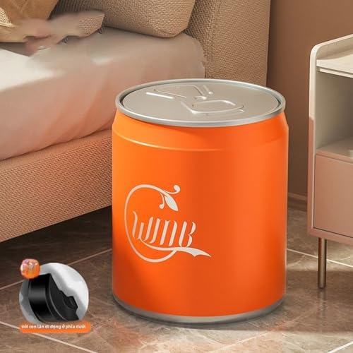 Caneca de basura con forma de lata de bebida azul miniatura 7