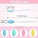 Winsyison 4pcs Silicone Lip Scrub Brush, Double-Sided Lip Exfoliator Brush for Dark Lips, Heart Shape Lip Scrubber Tool for Removing Dead Skin- Pink & Yellow & Blue & Green