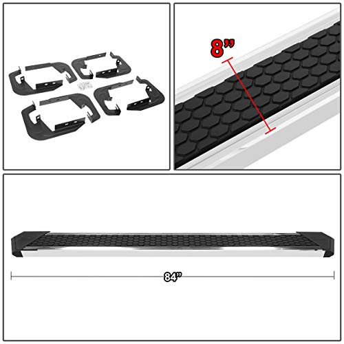 J2 Engineering J2-Stepb-Ztl-8252-Ss 8 Inches Chrome Ss Honeycomb Step Pad Nerf Bar Running Boards Compatible With 07-19 Silverado Sierra #TOP3