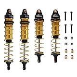  MANGRY 4 Uds amortiguador amortiguador apto for Arrma 1/10 SENTON granito Typhon Big Rock 4X4 BLX piezas de mejora 2 (Color : Yellow)