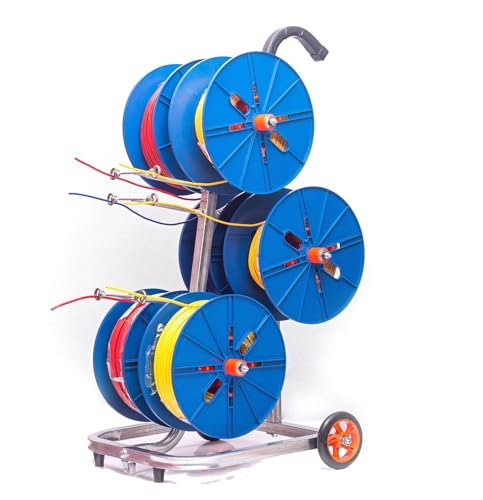 Estante de acero para cables con distribuidor soldado para estaciones industriales