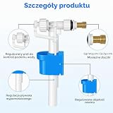 Zawór napełniający do spłuczki, G3/8" i G1/2" plastik/mosiądz, zawór napełniający do szafy WC, zawór pływakowy do spłuczki podtynkowej, zawór pływakowy, zawór do spłuczki i zawór napełniający