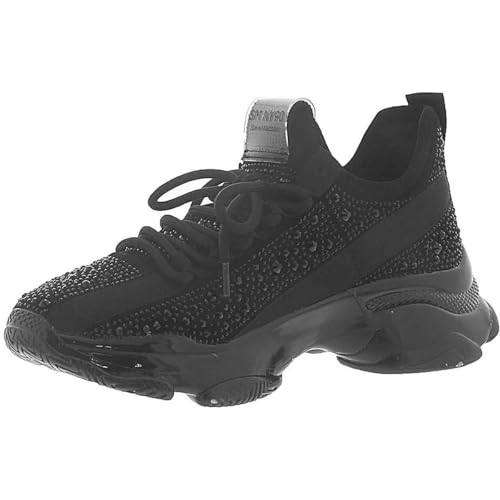 Altezza tacco 4,4 cm Steve Madden Maxima-r, Scarpe da Ginnastica Donna, Nero, 35 EU