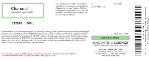 Laboratory-Grade Activated Charcoal, 500g - The Curated Chemical Collection - Thumbnail 2