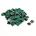 13mm x 13mm Plastic Cable Wire Tie Self Adhesive Base Black 100 Pieces