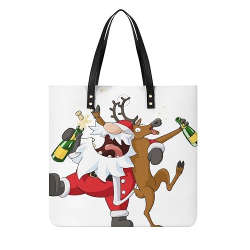 Tote bag Élan du Père Noël grand sac de voyage pour femme