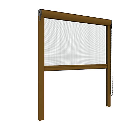 Zanzariera a Catena da 42 mm 80x100 cm in Kit Fai da Te - Riducibile e Regolabile a misura per Finestre o Porte finestre Disponibile in 9 colori misure adattabili e con Aggancio Magnetico