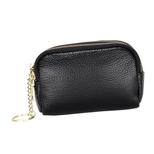 Porte-monnaie en cuir compact UKCOCO, pochette clés et cartes femme usage quotidien
