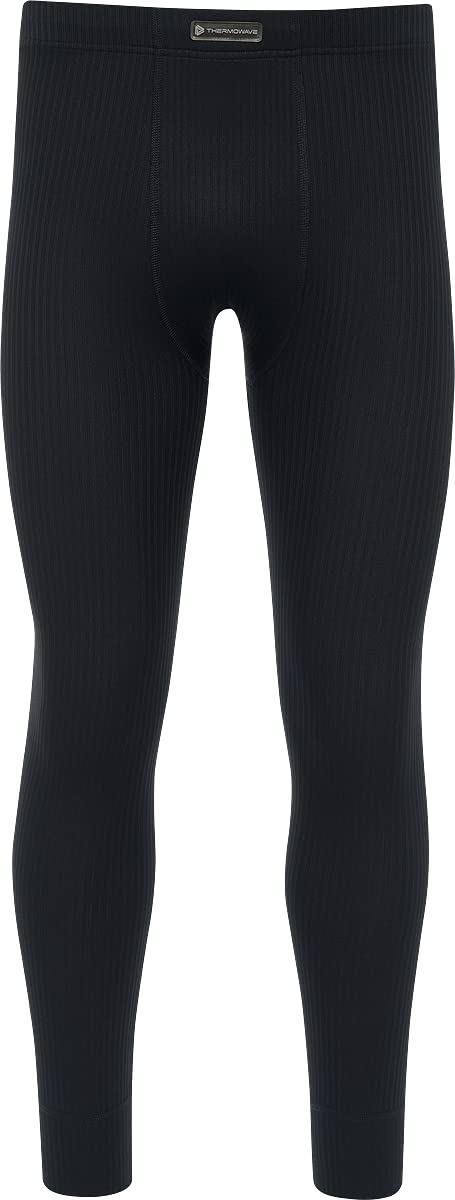 Thermowave Progressive ultra lekkie, oddychające, długie spodnie do biegania, dla mężczyzn, długie kalesony męskie, ciepłe majtki sportowe, do biegania, na nartach, szeroki ściągacz, legginsy Long John Baselayer spodnie do jazdy na rowerze