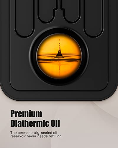 G-Ocean Oil Filled Radiator Heater, 1500W Quiet Full Room Radiant Heater With Digital Thermostat, 24 Hrs Timer & Remote, Overheat & Tip-Over Protection, Safety Electric Space Heater For Indoor Use #TOP4