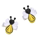 2PCS Bee Hair Clip,Yellow Hair Clip for Women,Funny Bee Hair Accessories Spring Hair Barrettes