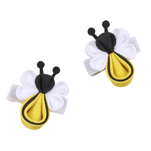 2PCS Bee Hair Clip,Yellow Hair Clip for Women,Funny Bee Hair Accessories Spring Hair Barrettes