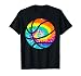 Basketball Tie Dye Shirt - Rainbow Trippy Hippie Tee Shirt