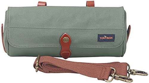 WXF86djl Retro Anti-splash Bag Bicycle Front Bag Mountain Bike Front Bag Handlebar Bag Riding Bag Can Be Shoulder Messenger Bag