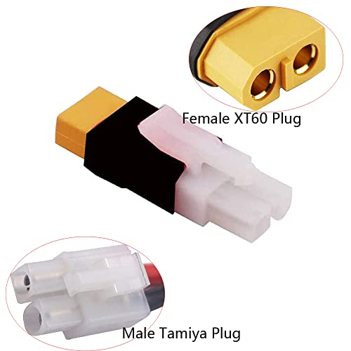 Adaptador de conector XT60 a Big-Tamiya pack 4 piezas miniatura 3