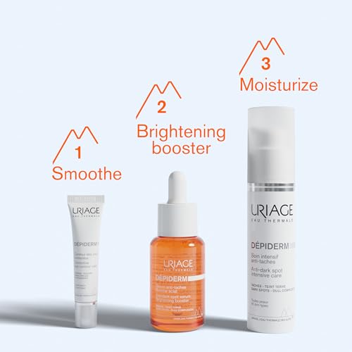 Uriage DéPiderm Contorno Occhi Con Vitamina C E Destran Solfato - Per Le Occhiaie Scure, Borse, Zampe Di Gallina - Non Profumato - 95% Di Ingredienti Di Origine Naturale - 15Ml - 8