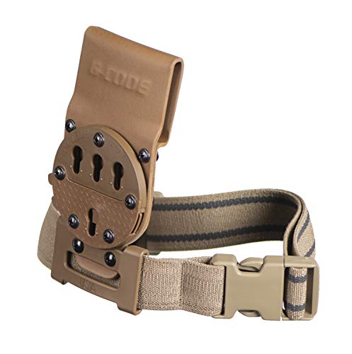G-CODE Optimal Drop Pistol Platform-GCA200- (RTI with Leg Strap/Plastic Buckle) (Tan)