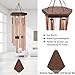 Memorial Wind Chimes for Outside, Wind Chime Outdoor Deep Tone, Sympathy Wind-Chime Personalized with 6 Tuned Tubes, Elegant Chime for Garden Patio Balcony and Home Gold
