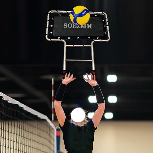 ENHEN Volleyball Training Equipment 100cm Tall Volleyball Blocking Tool, Indoor Outdoor Volleyball Rebounder Training Aid for Hitting/Coverage Drills, Basketball Spike Trainer