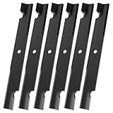 115-9649-03 105-7718-03 Lawn Mower Blades Fit for T oro 60 Inch Deck, High Lift Blades Compatible with Toro, Exmark, Titan ZX MX 6000 Timecutter 6000, Replaces 105-7718-03, 115-9649, 133-2127, 6 Pack