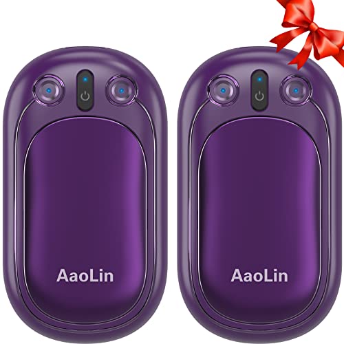 2 Pack Hand Warmers Rechargeable, 2 In 1 Electric Hand Warmers Reusable, 12Hrs Long Heating, Portable Pocket Handwarmer Great Gift For Christmas Outdoors, Hunting, Golf, Camping #TOP1