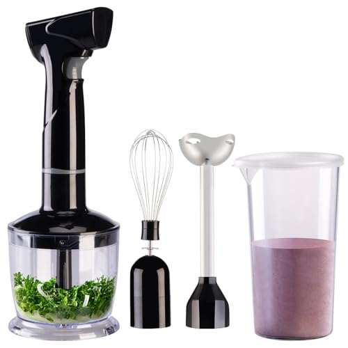 Mixeur plongeur 3 en 1 sans fil rechargeable 135 W [Rosenstein & Söhne]