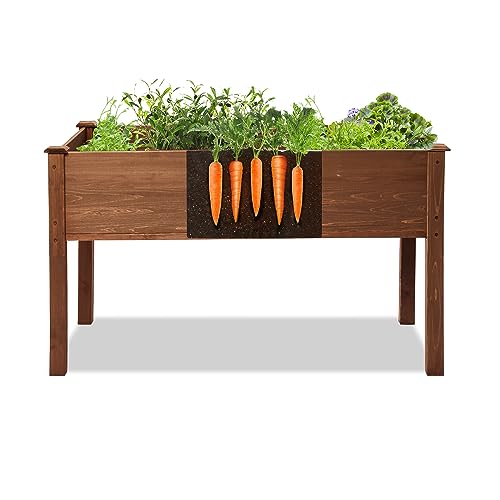 image for LZRS Raised Garden Bed Outdoor Planter Box with Legs for Herbs, Vegeta