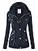 MBJ WJC643 Womens Pop of Color Parka Jacket XXL NAVY
