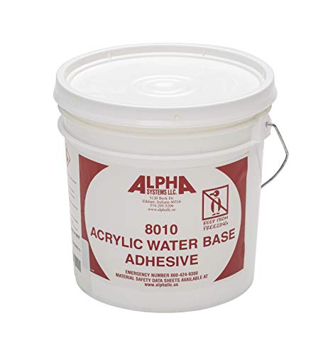 Alpha Systems 8011 Acrylic Water Based Bonding Adhesive - 1 Gallon #TOP2