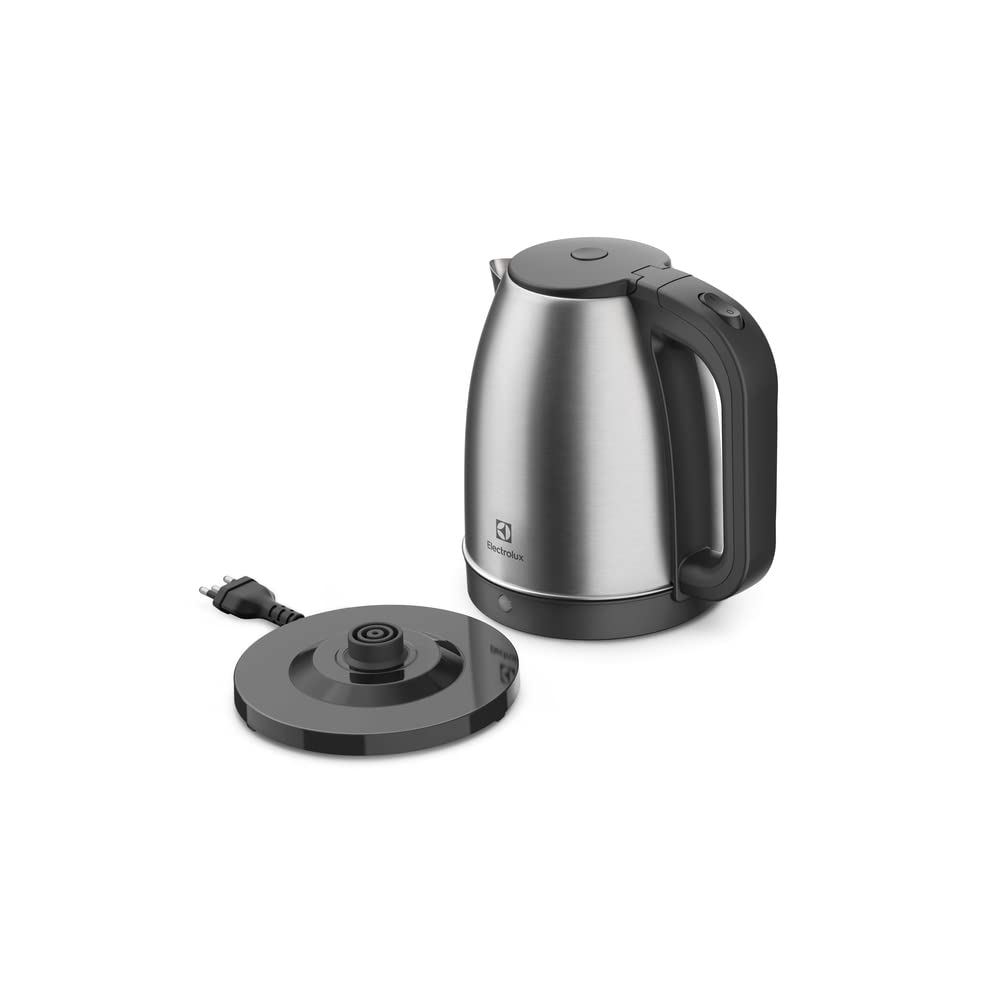 Electrolux EEK10 - Chaleira jarra eletrica desligamento automatico capacidade 18L facil abertura tampa alça ergometrica 220v inox