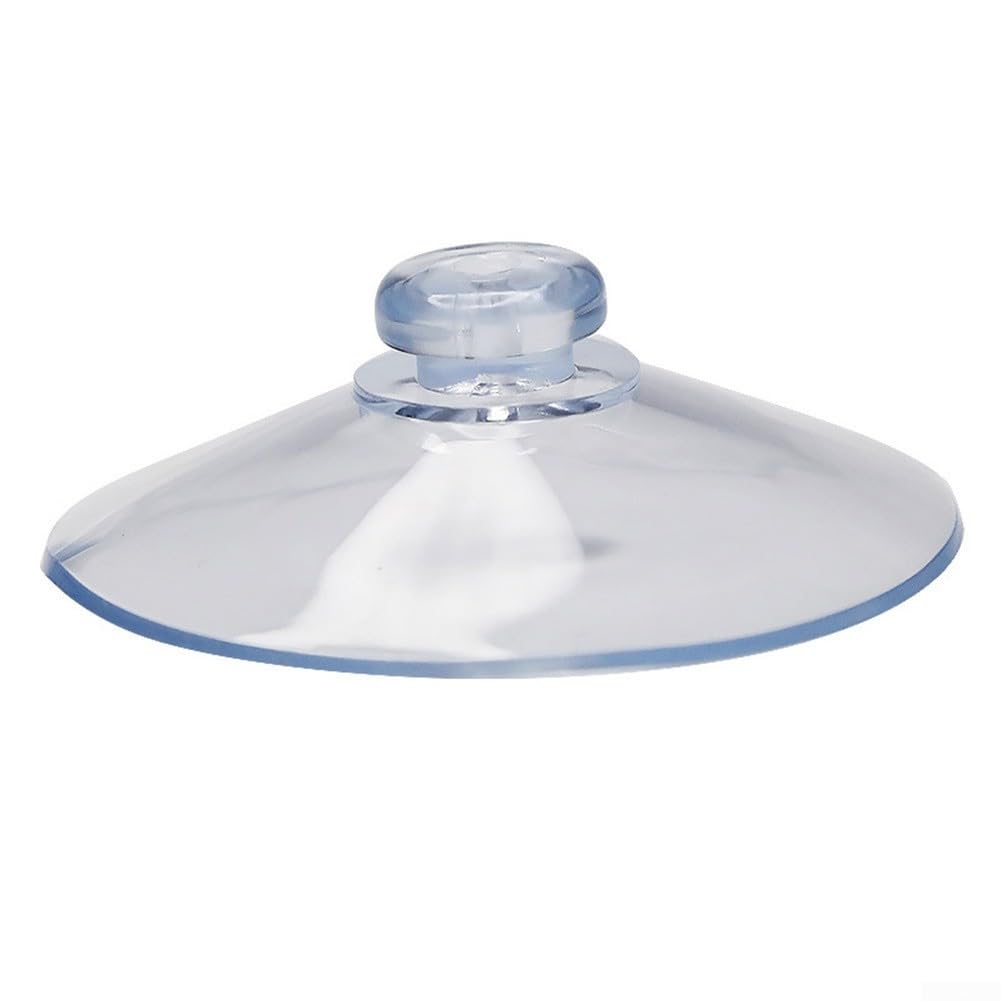 Ventose rotonde da 55 mm/50 mm, 4/10 ventose in plastica PVC senza ganci, testa a fungo trasparente per decorazione domestica e finestre in vetro esterne (10 pezzi da 5 cm)