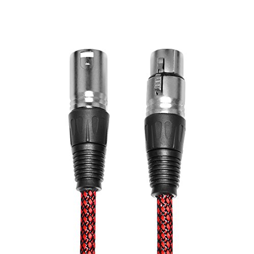 Furui 50ft XLR Cable - Male to Female, Nylon Braided Balanced Mic DMX Cable with Oxygen-Free Copper Conductors by FURUI - Used condition - Image 7