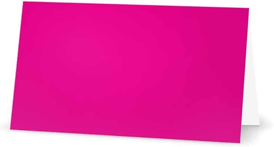 Fuchsia Hot Pink Place Cards - Stationery Party Event Supplies (50)