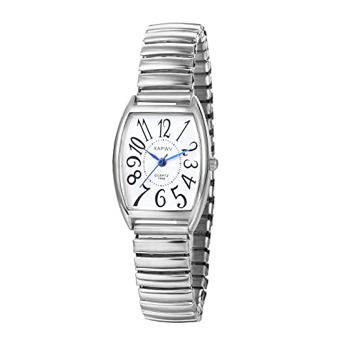 Montre femme bracelet élastique avec cadran romain aux finitions de précision
