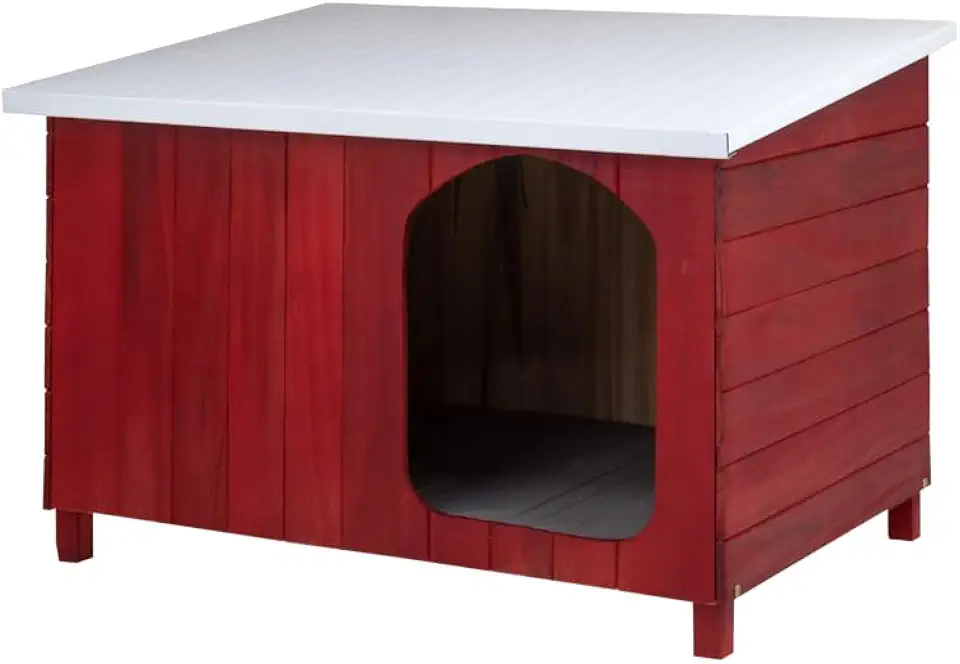 Casa Casinha Cachorro Criadeira Telhado Galvanizado Pequena N2 (Mogno)