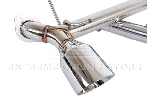 Replacement For 2012-Present Scion Fr-S Subaru Brz Toyota 86 Stainless Steel Anodized Silver Muffler Axle Back 4.5" Double Wall Dual Tips Exhaust Ext-Md006 #TOP7