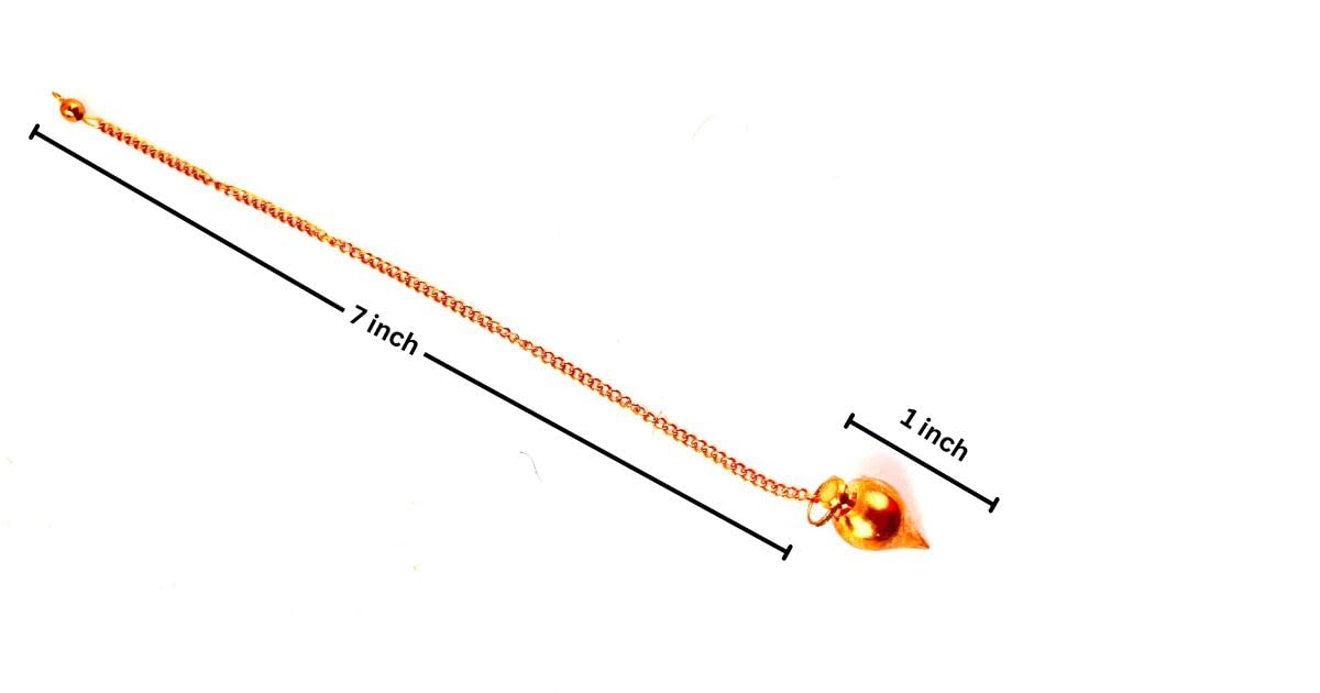 Jet Tierdrop Copper Metal Pendulum, Healing Dozing, Reiki Recovery North Prophecy, Fortune Destiny Healing Energy Metal Pendulum - about 9 inches Jet Tierdrop Copper Metal Pendulum, Healing Dozing, Reiki Recovery North Prophecy, Fortune Destiny Healing Energy Metal Pendulum - about 9 inches