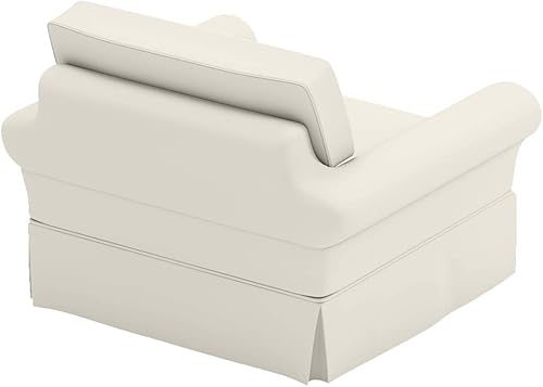 Miniatura 4 de Funda de sofá de algodón (ancho es de 39 pulgadas, no 43 pulgadas). Solo compatible con silla o sillón con brazo enrollable Pottery Barn PB. Una