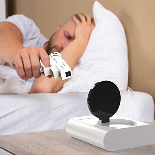 Trademark Games 72-CB340 Toy Gun Alarm Clock Game, 3.875x7.875x7, White/Black - Thumbnail 5