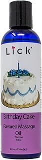 Birthday Cake Flavored Massage Oil for Massage Therapy - Relaxing Muscle Massage Men and Women with Natural Vitamin e Oil with Aromatherapy Oils for Skin use - Essential moisturizing Body Oils 4 oz