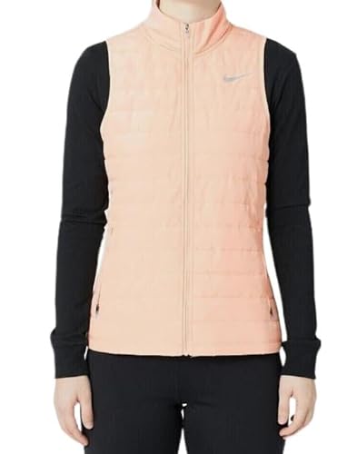 Nike Colete feminino ThermaASCGEssential para corrida, Laranja (Artic Orange), M