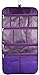 Premium Hanging Toiletry Travel Bag - Cosmetic, Jewelry, Toiletry & Accessory Storage Organizer Bag, Large Size, Various Compartments (Purple)