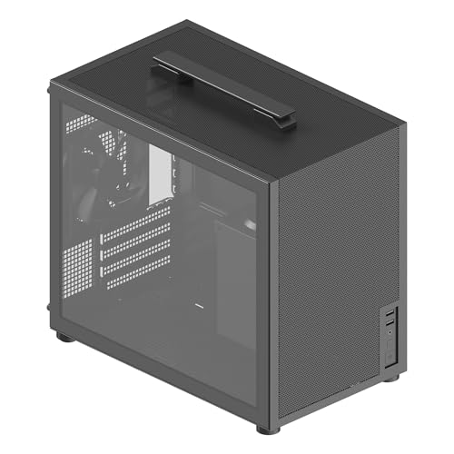 Image of Rosewill Micro ATX Mini Tower PC Case with Pre-Installed 400W Power Supply | Temper Glass Side Panel | Carrying Handle | 240mm Radiator Support | 2 x USB 3.0 | 1 x 120mm PWM Rear Fan | FBM-Z3-400