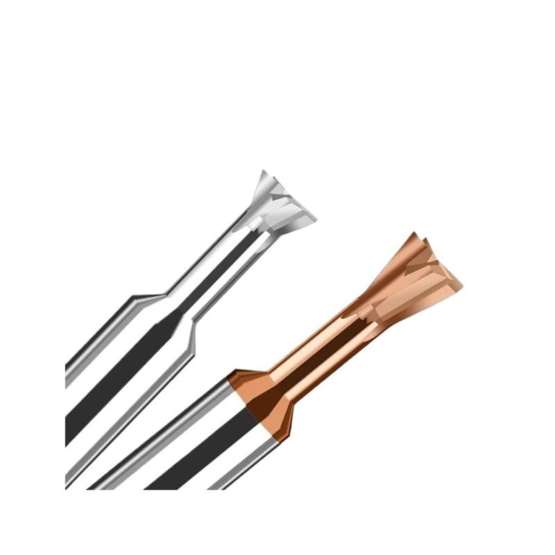 1PC D3-D20 Frez do jaskółczego ogona z węglika spiekanego 60° Niepowlekane stopnie Narzędzia CNC do obróbki metalu Frezy trzpieniowe ze stali wolframowej Frezy do fazowania(Uncoated,D14x65L)